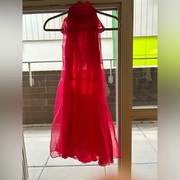 Zara | Dresses | Zara Hot Pink Organza Mini Dress | Poshmark